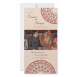 Anglo Indian Wedding Thank You Photo Card photo cards