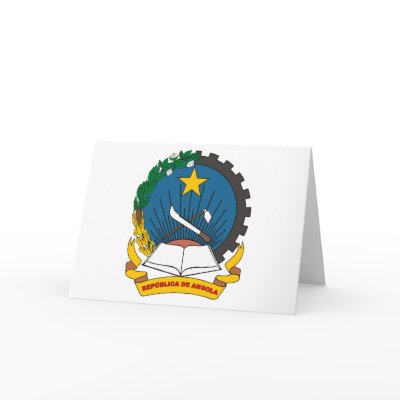 Angola Coat of Arms 1992 Greeting Card by FlagTshirts