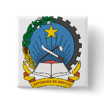 Angola Coat of Arms detail Pinback Button
