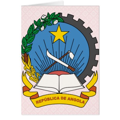 Angola Coat of Arms detail Card by representmycountry