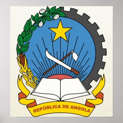 Angola Coat of Arms detail Print by representmycountry