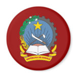 Angola Coat Of Arms Refrigerator Magnets