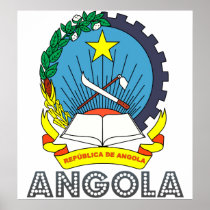 Angola Coat of Arms Poster