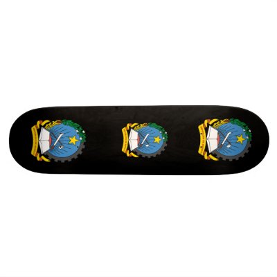 Angola Coat of Arms Skate Board Deck by flagshirts