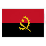 Angola flag AO Greeting Card