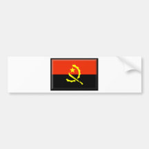 Angola Flag Bumper Sticker