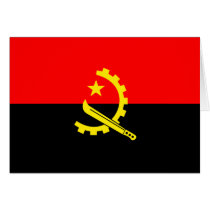 Angola Flag Greeting Card