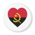 Angola Flag Heart magnets