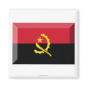Angola Flag Jewel magnets