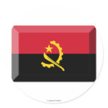 Angola Flag Jewel Stickers