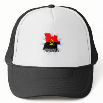 Angola Flag Map 2.0 Mesh Hats