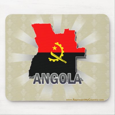 Angola Flag Map 2.0 Mouse Mats by representmycountry