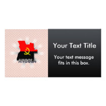 Angola Flag Map 2.0 Photo Card Template