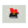 Angola Flag Map 2.0 Post Cards