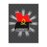 Angola Flag Map 2.0 postcards