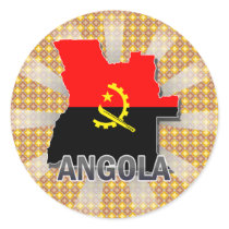 Angola Flag Map 2.0 Sticker
