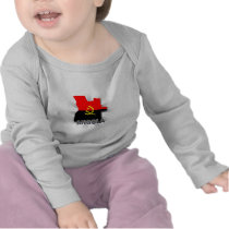 Angola Flag Map 2.0 T Shirt