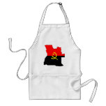 Angola Flag Map full size aprons