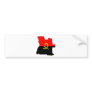 Angola Flag Map full size Bumper Sticker