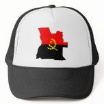 Angola Flag Map full size Trucker Hats