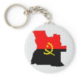 Angola Flag Map full size Key Chain