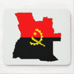 Angola Flag Map full size Mousepads