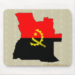 Angola Flag Map full size Mouse Pads