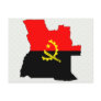 Angola Flag Map full size Postcards