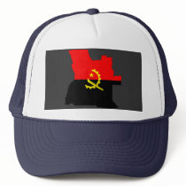 Angola flag map mesh hats
