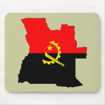 Angola flag map mouse mat