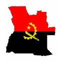 Angola flag map t-shirts