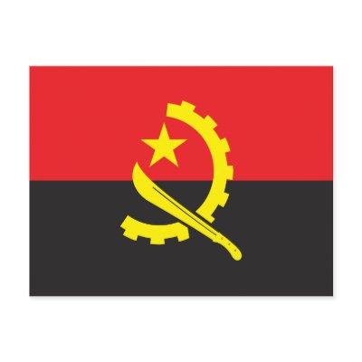 Angola Flag Postcard by teyes143