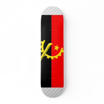 Angola Flag Skate Board Deck by coolcountry
