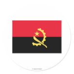 Angola Flag Round Sticker