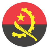 Angola Flag Stickers