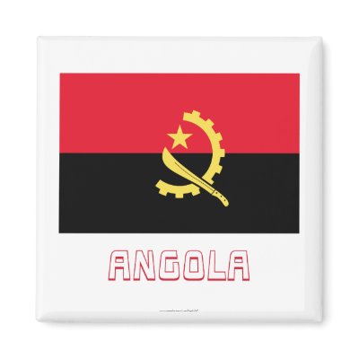 Angola Flag with Name by Vexillophile