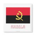 Angola Flag with Name magnets