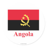 Angola Flag with Name Stickers