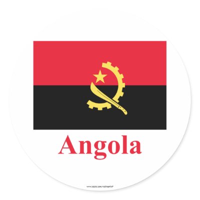Angola Flag with Name by Vexillophile