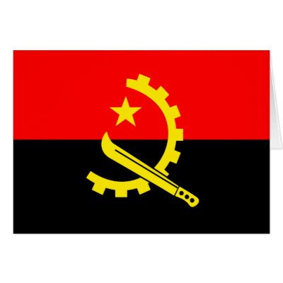 Angola High quality Flag Greeting Card by representmycountry