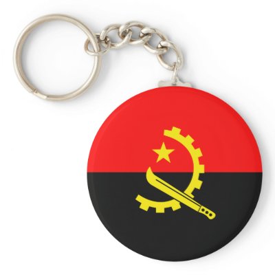 Angola High quality Flag Key Chains by representmycountry