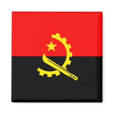 Angola High quality Flag Fridge Magnets by representmycountry