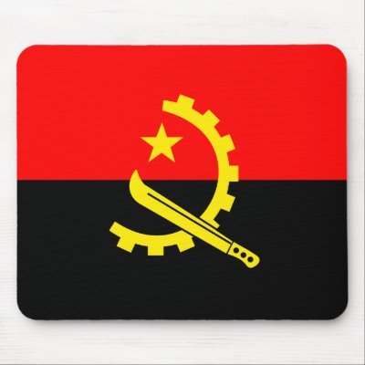 Angola High quality Flag Mouse Mat by representmycountry