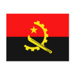 Angola High quality Flag Postcard