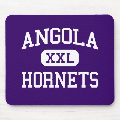 Angola - Hornets - High School - Angola Indiana Mousemats by customteamsportswear