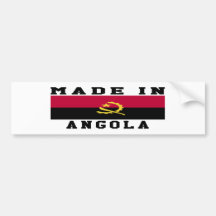 Angola Made In Designs Bumper Sticker