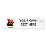 ANGOLA MAP BUMPER STICKER