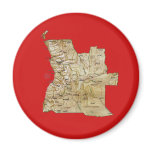 Angola Map Magnet