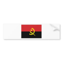 Angola National Flag Bumper Stickers