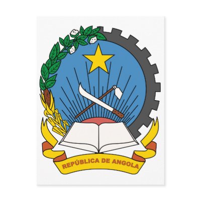 Angola Official Coat Of Arms Heraldry Symbol by inquester
